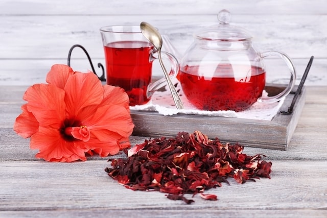 Chá Natural Para Emagrecer hibisco